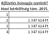 A kifizetés hónapja szerint mutatja a támogatás