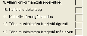 Először be kell jelölniük, hogy a program minden érintett munkavállaló adatát kigyűjtse, vagy a kitöltési utasítás szerint mintavételt hajtsa végre. Erre a blokk szolgál.