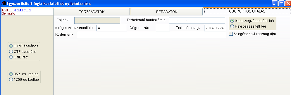 A kartonfülnél van lehetőség az egyszerűsített foglalkoztatottak járandóságának utalására.