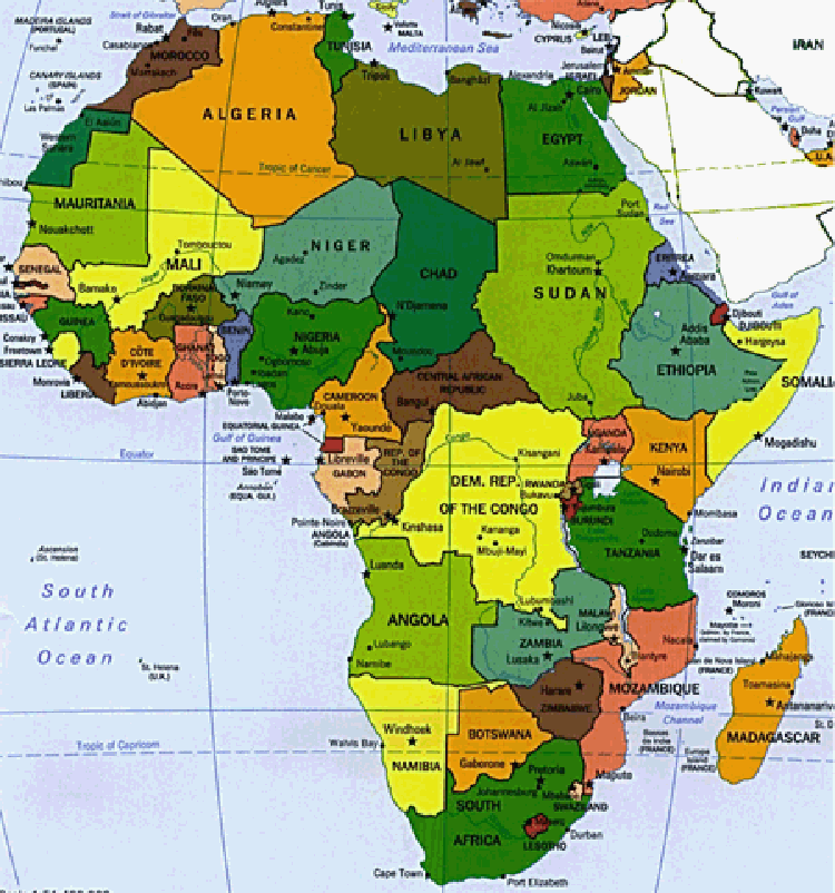 A tilápia elterjedési területe Őshonos: Afrika, Izrael,