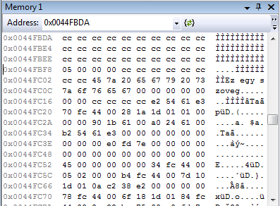 Mutatok Példaul: int i=5; char s[20]="ez egy szoveg"; i valtozo -> 4 byte-on (int)