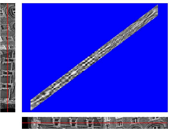 4.1. SZTEREÓ MEGFELELTETÉSEK 47 SSD 4.1. ábra. Sztereó pontmegfeleltetés: a rasztersoron csúsztatott ablakban kiszámolt SSD értékek minimumhelyén lesz a keresett pont. 4.2.