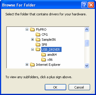 A szoftver gyökér mappájában található USB_DRIVER mappát válaszd
