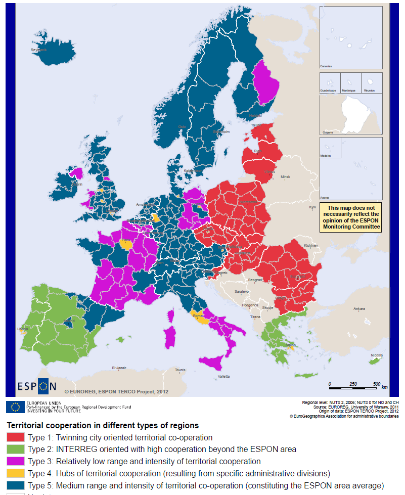 Differenciált minták európanizálódásra?? Jelentős kelet-nyugati megosztottság a CBC-nek, mint fejlesztési gyakorlatnak elfogadottságában Mag-Európa (Core Europe, pl.