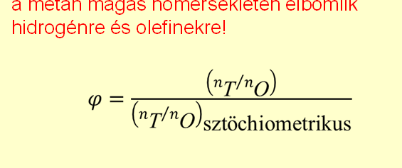 Az utasoknak volt 20 másodpercük, hogy kiszabaduljanak és elfussanak. Ekvivalenciaarány előkevert lángban tüzelőanyagban szegény láng lean flame CH 4 +O 2 elegy CO 2 + H 2 O + (O 2 marad!
