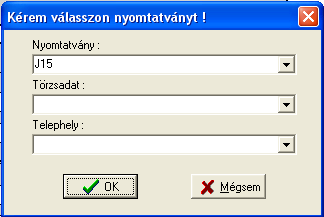 Az új verzió telepítését követően a program indításakor a felhasználó választhat, hogy melyik hatóság által készített nyomtatvány csoportból kíván