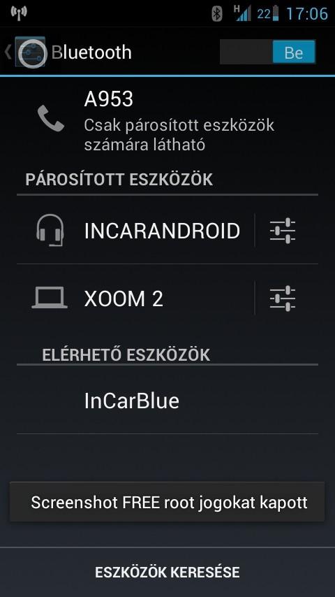 Telefonkészülékek Párosítása Az InCarBlue védelmi rendszer használatához párosítsa fel a telefonkészülékeket, amiket a gépkocsi jogos használatához kíván társítani: Lépjen be a PIN 2 kóddal védett