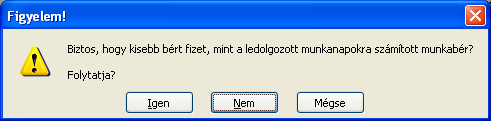 Amennyiben az O3 cella értékét üresre állítjuk, ismét megjelenik az összes számfejthető hónap, és a nyomtatható elszámoló lap táblázatából az adatok eltűnnek.