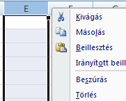 64. ábra 65. ábra 9.2.2. Sorok és oszlopok beszúrása, törlése Gyakran előfordul, miután elkészítettük a táblázatunkat, hogy a táblázaton belül meg kell toldanunk egy vagy több oszlopot illetve sort.