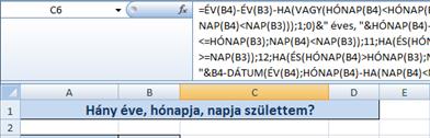 97. ábra IDŐÉRTÉK(szöveg) A megadott szöveget időérték típusúvá alakítja. =IDŐÉRTÉK("06:50") 98. ábra IDŐ(óra;perc;másodperc) Az adott időpont időértékét adja meg. 99.