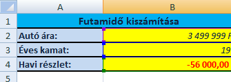 106. ábra A kapott eredmény általában nem egész szám, ezért kerekítenünk kell. 10.7.