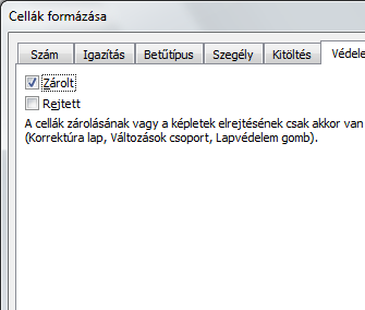 156. ábra Ezt követően már Korrektúra szalag lapvédelem ikonjára kattintva, a felhasználóknak bizonyos funkciók engedélyezésével engedélyezhetjük.