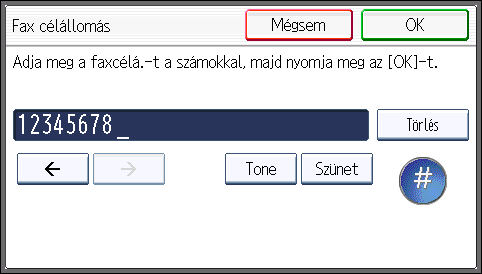 Az átvitel alapvető művelete (Memóriaátvitel) 8. Nyomja meg a [Törlés], majd az [OK] gombot. 9. Nyomja meg az [OK] gombot.