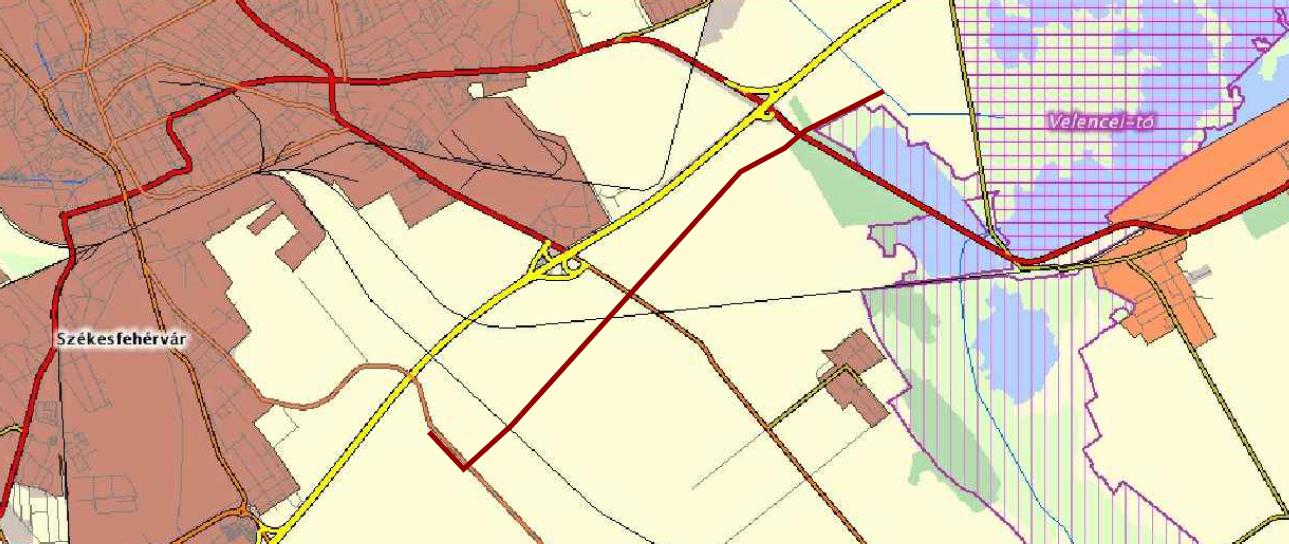 Natura 2000 területek a tervezett nyomvonal mentén: A távvezeték megközelíti (~ 610 m hosszan) közel 20-40 m-re a Velencei-tó és Dinnyési-fertő elnevezésű HUDI10007 jelű különleges madárvédelmi (SPA)