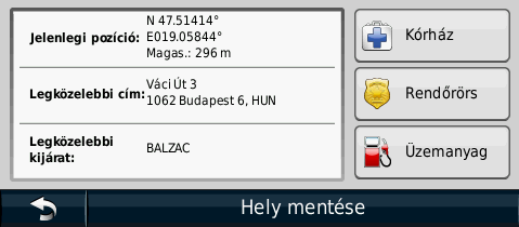 Kedvencek A Kedvencek mappába gyűjtheti kedvenc úti céljait. A Kedvencek közé mentheti el otthonának címét is.