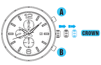 FELTÖLTÖTTSÉGI/PONTOSSÁGI ADATOK Az óra feltöltéséhez és az üzembe helyezéséhez kövesse a garanciajegyben leírtakat. Ha a másodpercmutató kettesével kezd el ugrálni, az óra merülőben van.