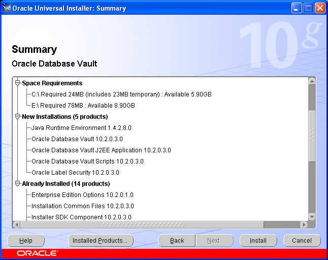 - DV_SECANALYST - DV_ACCTMGR - DV_REALM_RESOURCE - DV_REALM_OWNER Ugyanebben a lépésben léterjön 2 új felhasználó az adatbázisban: - DVSYS (ODV nézetek és a ODV eljárások tulajdonosa) -