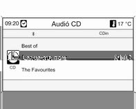 152 Infotainment rendszer Előfordulhat, hogy a készülék nem megfelelően, vagy egyáltalán nem játssza le az audio CD szabványtól eltérő, másolásvédelemmel ellátott CD-lemezeket.