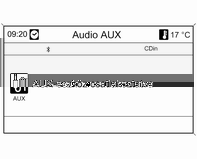 Infotainment rendszer 157 AUX-bemenet Általános információk A középkonzol fedele alatt egy AUXcsatlakozóaljzat található a külső hangforrások csatlakoztatásához.
