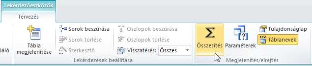 Összesítések Í r t a : V i d a A t t i l a : : h a n s a g i i s k. h u 31 Összesítés a csoportosított rekordokon végzett statisztikai művelet. Pl.