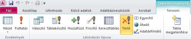 Í r t a : V i d a A t t i l a : : h a n s a g i i s k. h u 45 Táblakészítő lekérdezés A listázott rekordhalmazból táblát készít! Régi rekordok archiválásához kiváló eszköz. Pl.