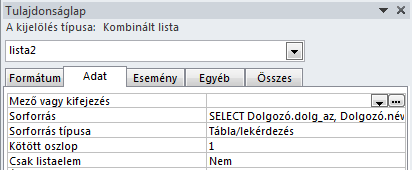 78 Í r t a : V i d a A t t i l a : : h a n s a g i i s k. h u Melyik oszlop ad értéket? ez az oszlop adja az értéket! (dolg_az) mert a kimeneten ez az 1-es számú, a név a 2-es!