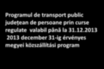 Programul de transport public județean de persoane prin curse regulate valabil până la 31.12.