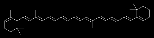 apolárosak karotinoidok: A, E és K vitamin, *likopin (színanyag), xantofill (színanyag), karotin (színanyag) (alfa-karotin váza) A vitamin: bőrvédő hatású, a szem látóbíbórának alkotásában vesz részt