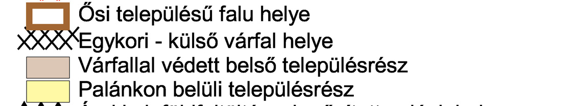 A belső várat, külső várat és a huszárvárat, vagy katonavárost meg lehetett találni benne.