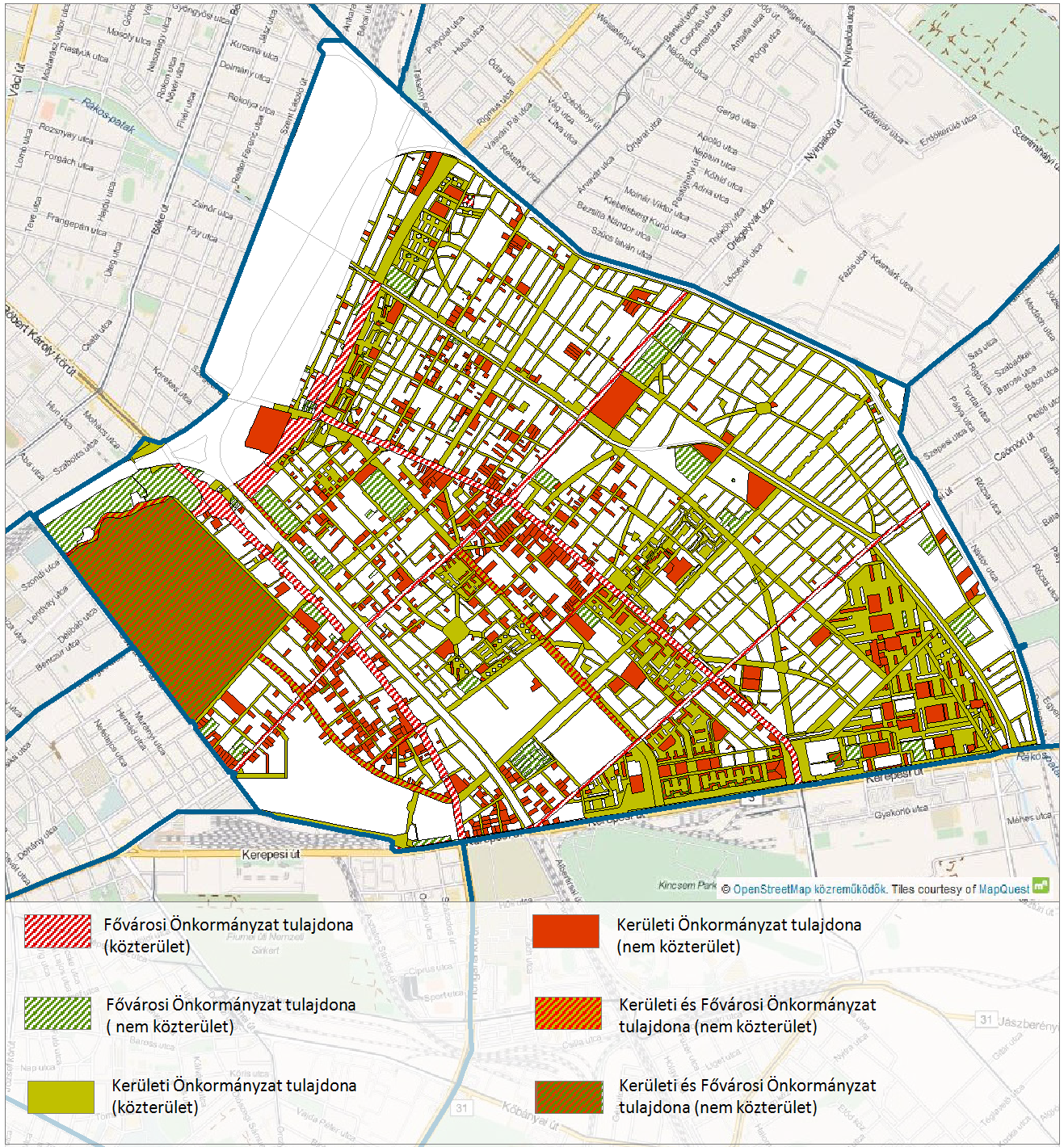 Budapest Főváros XIV. kerület Zugló Önkormányzata PEST-BUDAPEST KONZORCIUM Zugló ITS A XIV. kerület területén az önkormányzati tulajdonú ingatlanok elhelyezkedése az alábbi: 82.