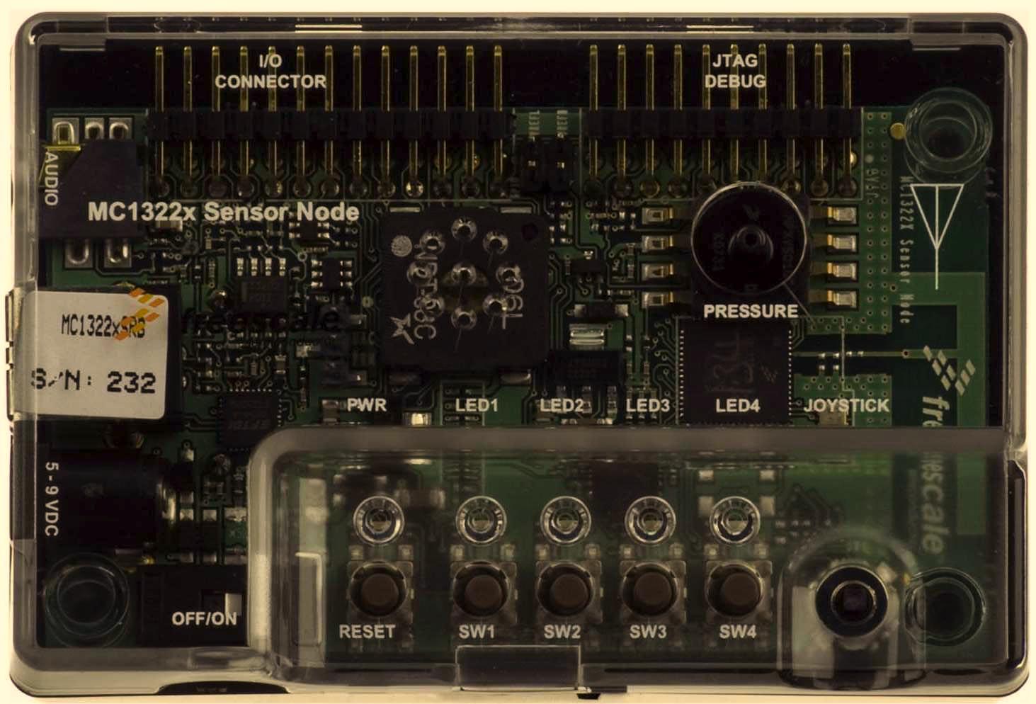 5.3. ábra. Freescale MC13226 Sensor Node. 5.2. Teszt eszközök Ebben a fejezetben a teszteléshez használt szoftvereszközöket mutatom be. 5.2.1. Peryton Protocol Analyzer ZigBee rádiós forgalom monitorozására és dekódolására alkalmas program (5.