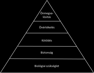 majd az önmegvalósítási szükségletek 22 jelennek meg. Ez az elv Maslow-féle szükséglet piramisként vált ismertté: 2.