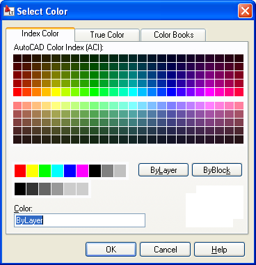 AZ AUTOCAD LT 2013 ALAPJAI 49 1-15. ábra Szintén az AutoCAD programmal kompatibilis megoldás a Color Books párbeszédpanel-lap, amelyen a szabványosított színkönyvekből választhatunk.
