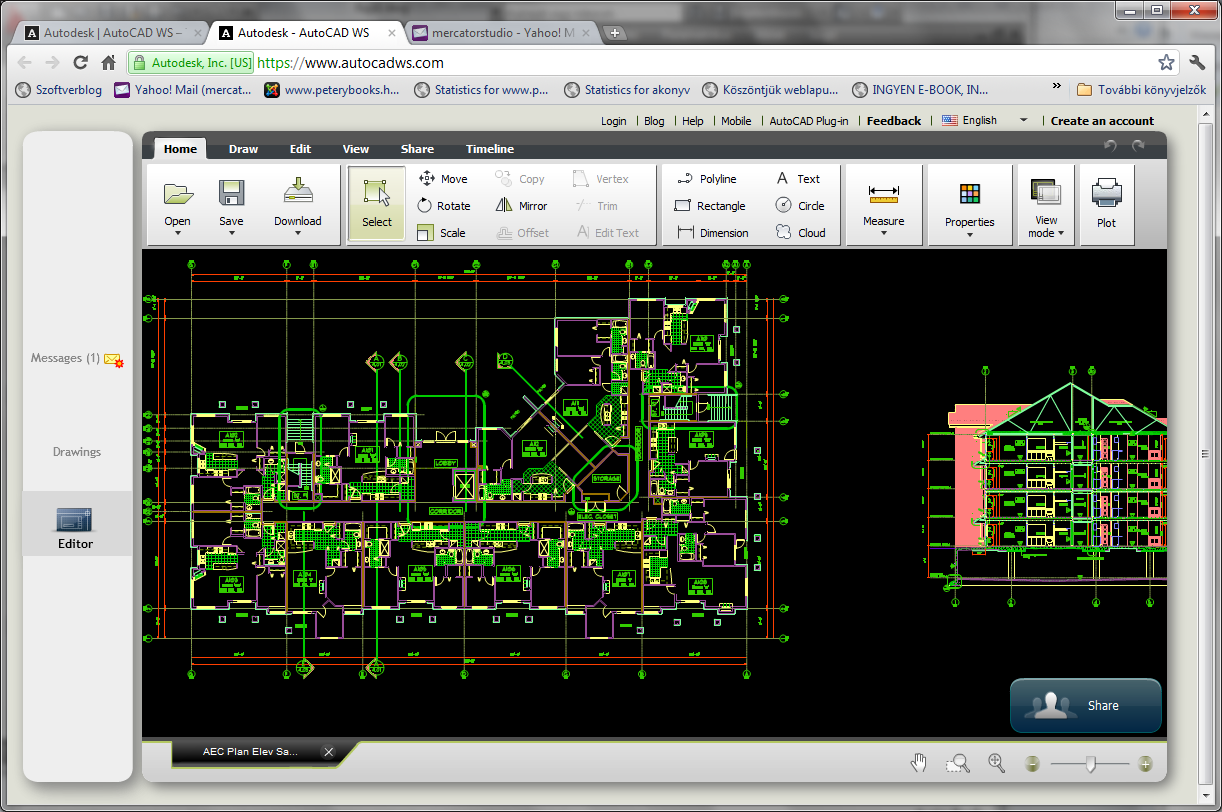 64 AZ AUTOCAD LT 2013 ALAPJAI ságok bemutatására kialakított animált filmeket is. Sajnos, a korábbi súgó megszűnt, amelyben a korábbi változatok újdonságai is áttekinthetők voltak.