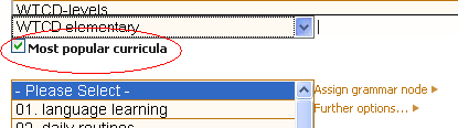 5.1.3 Szótár kiválasztása Jelenleg a WTCD rendszerben a diákok körülbelül 170 tananyaghoz, tankönyvhöz igazodva hozták létre saját szótáraikat.