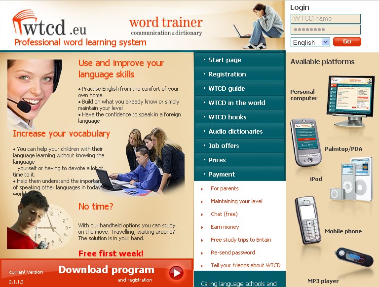 2.2 Diákok feladat kitöltő és gyakorló rendszere (wtcd) Word Trainer (Wtcd)