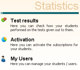 3.2 Manage 3.2.1 Create a new test Új feladatsorok, tesztek, házi feladatok összeállítása 3.2.2 Manage Existing Tests Meglévő feladatsorok, tesztek, házi faladatok szerkesztése, aktiválása, hozzárendelése más osztályhoz, csoporthoz.