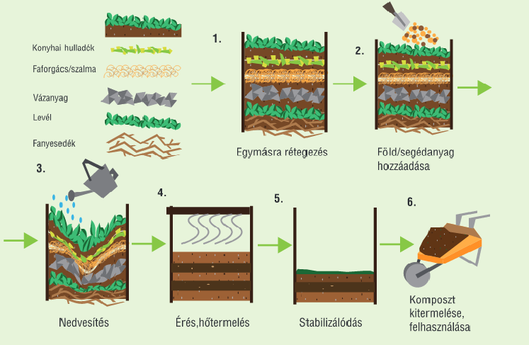 A KOMPOSZTÁLÁSI FOLYAMATOT BEFOLYÁSOLÓ TÉNYEZŐK A természetes humuszképződéshez