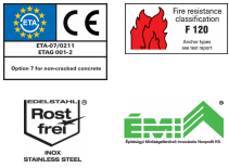 FBN II alapcsavar FBN II alapcsavar Alkalmazás: Beton C20/25-től C50/60-ig (repedésmentes) Anyag FBN II: acél B25 - B55 ill.