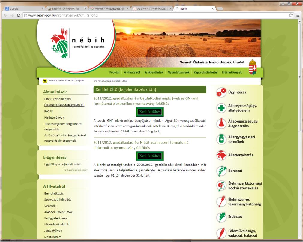 Nébih: web-gn http://www.nebih.gov.