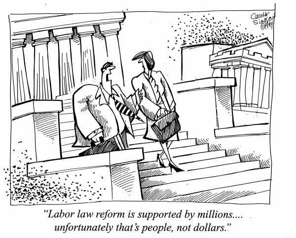 A munkaügyi törvény reformját milliók