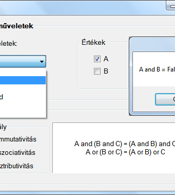 Windows Form (szerző: Radványi Tibor) GB_Font.Enabled = GB_Stilus.Enabled = NDD_Fontmeret.Enabled = (Comb_Mit.SelectedIndex == 0); CheckBoxokBeallit((Comb_Mit.SelectedIndex == 0)? Lb_Proba.