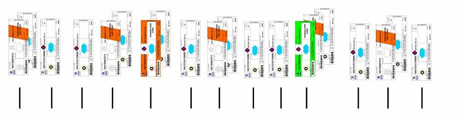 az átállás meggyorsítása AUTOLIV-0/INITIALS/DATE/FILENAME - 15 Példa 1 2 3 4 5 6 Folyamatleírás Egy új paletta megkezdése, három egység (láda szint.