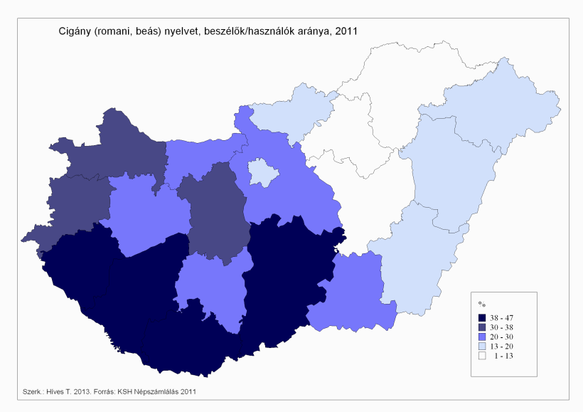 110 Híves Tamás nyuk, míg Győr-Moson-Sopron megyében 0,8%. A két végponton lévő megye között több mint tízszeres a különbség.
