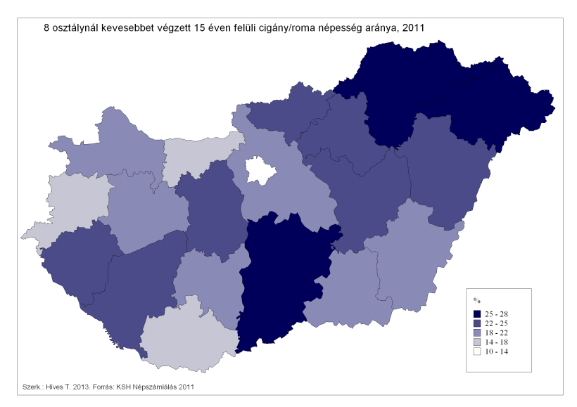 114 Híves Tamás 3. térkép A Dunántúl déli felének megyéi e mutató tekintetében igen eltérően viselkednek.