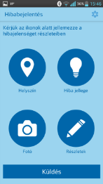 Közvilágítási hibabejelentő Smart App egyszerűbbé teszi a hibabejelentést GPS alapú helymeghatározás Fénykép-funkció (fénykép