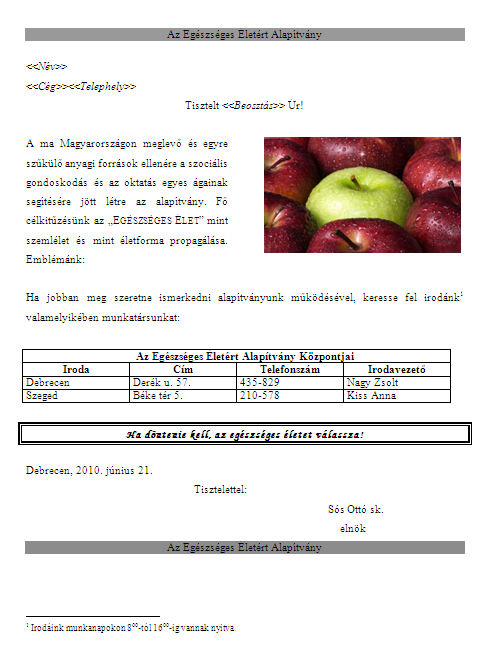 Alkalmazások 2. Reprodukció: a.