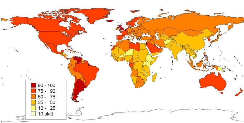 NAGYVÁROSI FEJLŐDÉS Urbanizációs ráta - globálisan néhány éve haladta meg először az 50%-ot.