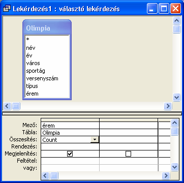 A rekordok kiválogatását a lekérdezés futtatásának nevezzük, és a Lekérdezés Futtatás parancs, vagy a Futtatás ikon segítségével valósítható meg. A futtatás során készül el az eredménytábla.