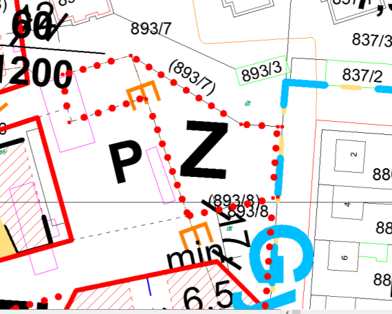 Napelemes parkoló létesítése miatt a Zk közkert övezet 893/7 helyrajzi